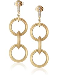 Monica Rich Kosann "Classics" Hand -made Round Link Earrings