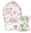 Trend-Lab 21012 Paisley Hooded Towel And Wash Cloth Set