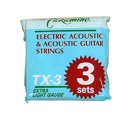 TAKAMINE TX3/EX.LIGHT/3セットパック アコギ弦