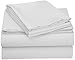Clara Clark 3 Piece Duvet Cover Set with Pillow Shams, Cal-King, White