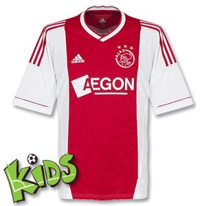 12-13 Ajax Home Jersey - Boys-140cm