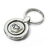 Dodge RAM Logo Silver Spinner Key Chain
