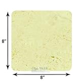 Clear view tiles - 8 x 8 cream beige tumbled marble