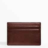 Coach Mens Bleecker Leather ID Card Case, Style 74560, Burgundy Brown
