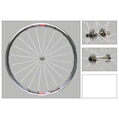 Origin8 Speed Pro Wheel Set 700c, QR, Gray/White