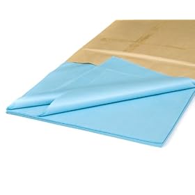 25 Luxury Sheets Acid Free Pastel Blue Tissue Paper 18" x 28"
