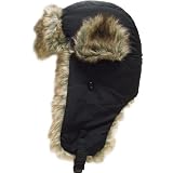 Alki'i Trooper Helmet mens Ladies Faux Fur lined snowboarding winter snow hats - 2 colors by Alki'i