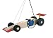 Niermann Standby 186 Pendelleuchte Rennauto, ca. 40 x 20 cm, aus Holz, 1 x E27 - max. 60 Watt, inklusiv Leuchtmittel, Made in Germany