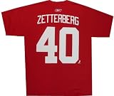 Henrik Zetterberg A Detroit Red Wings Red Name and Number T Shirt
