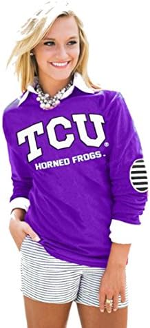 GAME DAY ELBOW PATCH TEE - PURPLE - TCU (XLG)