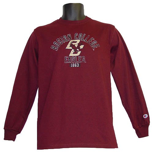 Buy Boston College Eagles Champion Distressed Longsleeve Tee