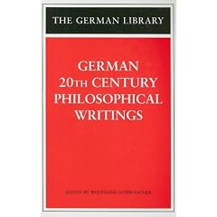 German 20th Century Philosophical Writings (German Library)