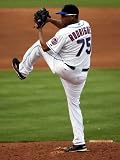St. Louis Cardinals v New York Mets, PORT ST. LUCIE, FL - MARCH 03: Francisco Rodriguez Photographic Poster Print by Marc Serota, 9x12