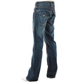 New Mens True Religion Billy Super T Jeans Dark Chelsea