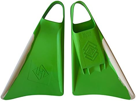 Hubboards Air Swimfins â€" Lime Green/White