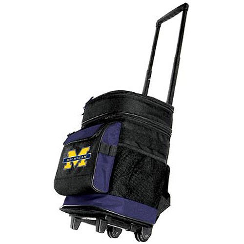 Michigan Wolverines Logo Backpack Rolling Cooler