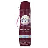 Veet Spray On Hair Removal Cream Sensitive Formula, 5.10 Ounce (Pack of 4)