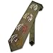 100% Woven SILK John Lennon Men's Neck Tie. Four Self Portrait Heads Taupe NeckTie