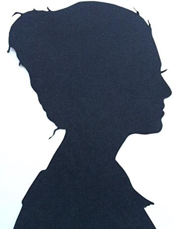 3 Hand Cut Custom Silhouette Portraits - each 4" × 6" Silhouette Cameo / Silhouette Cutting / Silhouette CutOut / Silhouette Portrait