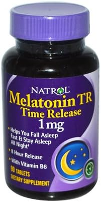 New - Natrol Melatonin Time Release - 1 mg - 90 Tablets