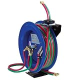 Cyclone Pneumatic 50' 1/4-Inch Dual-Hose Twin Welding Reel