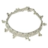 Anklet Braclet Sterling Silver Jewelry For Feet 129 gms. 10 