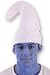 Adult White Gnome Hat Fancy Dress Costume Accessory. One Size Fits All Adults. Perfect For Dressing 