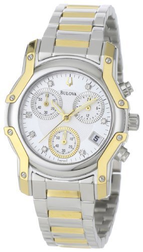 Bulova Womens 98P120 Wintermoor Two-Tone Diamond Chronograph Watch Bulova Womens 98P120 Wintermoor Two-Tone Diamond Chronograph Watch