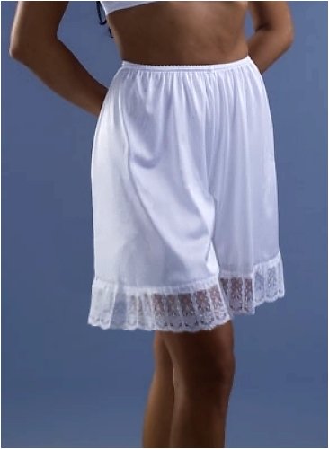 Pettipants Nylon Culotte Slip Bloomers 9-inch Inseam 6-Pack