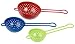 Progressive International Set of 3 Mini Strainers, Blue, Red and Green
