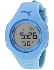 Puma Loop Digital Dial Light Blue Silicone Ladies Watch PU910912002
