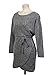DEARCASE Sexy Womens Long Sleeve Pullover Slim Wrap Sweater Mini Dress with Belt