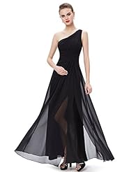 A-line Natural   Waistline Lace One Shoulder Floor Length Chiffon Bridesmaid Dress 