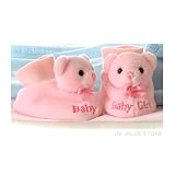 Baby Girl Booties, Baby Booties Pink