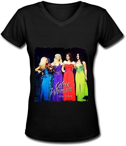 Celtic Woman Tour Mairead Susan Lynn Mairead Carlin Womens V Neck T Shirt Black M