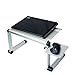SOJITEK Silver Mousepad Attachable to Folding Laptop Notebook Tray Book Stand - DOES NOT INCLUDE LAPTOP STAND