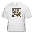 Rich Diesslins Famous People Places Books Cartoons - Albert Einstein and the Mensa Bar and Grill - T-Shirts