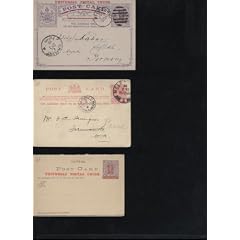 3 Ganzsachen Victoria Australien