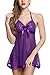Avidlove Women Halter Dress Babydoll Hollow Lace Nightwear Chemises