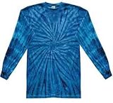 41WgnaIVfoL. SL160  Tie Dye SPIDER ROYAL Retro Vintage Groovy Adult Long Sleeve Tee Shirt T Shirt