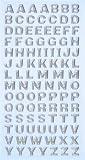 Eigenschaften Hobbyfun / Creapop SOFTY-Stickers Grossbuchstaben, silber 3451116