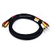 6ft Triple RCA Stereo Video Dubbing Composite Cable (3 x RG59U) [Electronics]