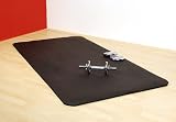 Yogamatte, Gymnastikmatte 190 x 102 x 1,8 cm schwarz