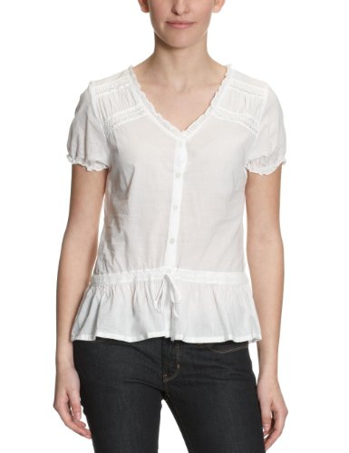 Lana naturalwear Damen Bluse  111 2288 5075, Gr. 44 (L), Wei&szlig; (weiss 301) Preisvergleich