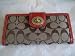 Coach Hamptons Signature Checkbook Wallet 41354 Geranium
