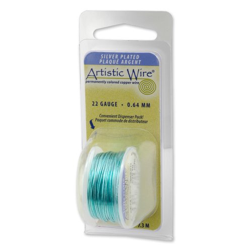 Artistic Wire 18-Gauge Silver Plated Seafoam 