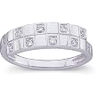 14K White Gold Diamond Ring - 0.10 Ct.