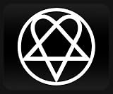 Bam Margera Pentagram White Sticker Decal