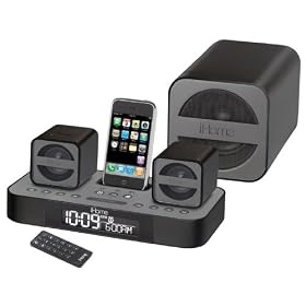 iHome iP51 Micro Speaker System for iPhone and iPod (Gun Metal)