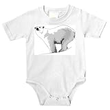 Onesie with zoo, captivity, white, ice, mammal, arctic, ursine, "polar bear", animal, isbjorn, predator